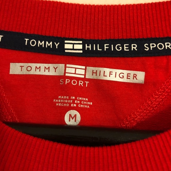 Tommy Hilfiger Sports Red & Black Pullover Sweater - Picture 4 of 4